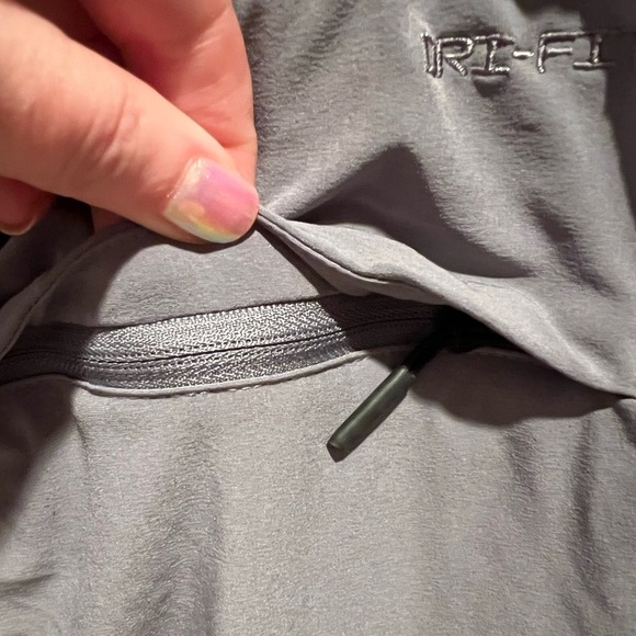 Women’s Nike Dri Fit XL jogger style loose pants, gray, GUC, zippers, casual - Picture 7 of 13